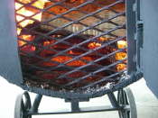 Brennkammer im Betrieb