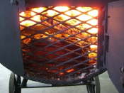 Brennkammer im Betrieb